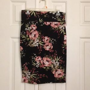 Floral Pencil Skirt